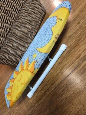 Vintage Celestial Mini Ironing Board Sun Moon Stars Folding Tabletop Crafting